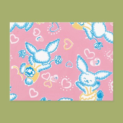 Valentine Bunnies in Pink Postcard Zazzle_postcard Valentine Bunnies in Pink Postcard Zazzle_postcard