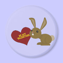 valentine bunny magnets
