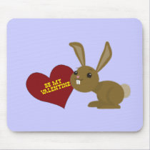 valentine bunny mousepads