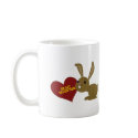 valentine bunny mugs by SuperDays valentine bunny mugs