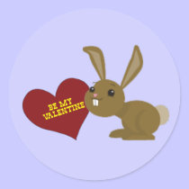 valentine bunny stickers