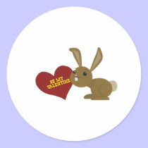 valentine bunny stickers