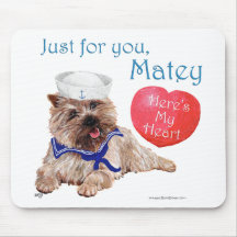 Valentine Cairn Terrier Mousepad