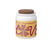 Valentine Candy Container Candy Jar