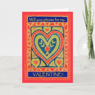 Valentine Card - Decorative Heart card
