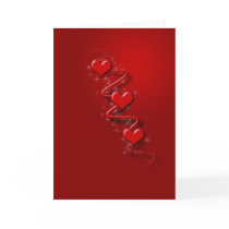 Valentine Card - Hearts and Sparkle by JohnDavidHenkel Valentine Card - Hearts and Sparkle