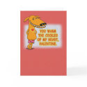 Valentine card: Warm the cockles of my heart