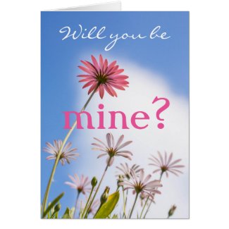 Valentine card, will you be mine?