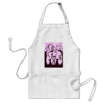 valentine cats apron