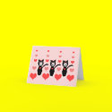 Valentine Cats Notecard
