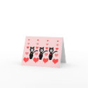 Valentine Cats Notecard