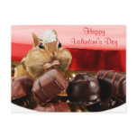 Valentine Chipmunk Post Card