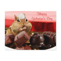 Valentine Chipmunk Post Card