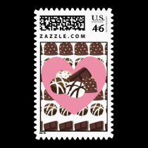 Valentine Chocolates Postage stamps