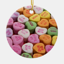 Valentine Conversation Hearts Keepsake Ornament