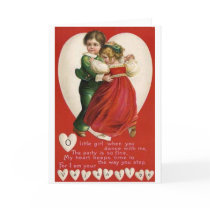 Valentine Couple Dancing Card