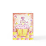 Valentine Cupcake Greeting Card