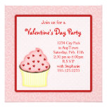 Valentine Cupcake Party Invites