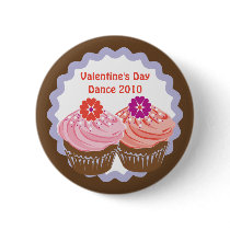 Valentine Cupcakes buttons