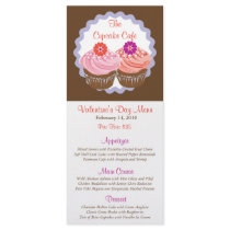 Valentine Cupcakes Rack Card Design