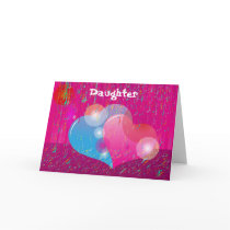 Valentine Daughter Greeting Card by Be_My_Valentine Valentine Daughter Greeting Card