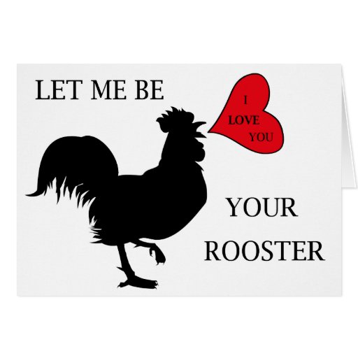 red rooster valentines day