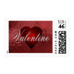 Valentine design postage stamp