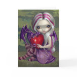 Valentine Dragon gothic  fairy Card