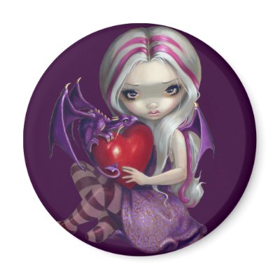 "Valentine Dragon" Magnet