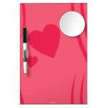 Valentine Dry Erase Board with Mirror - Pink Gifts dry erase boards