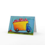 VALENTINE Dump Truck of Love unique fun happy art cards