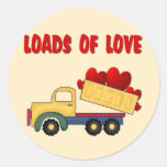 Valentine Dump truck with Loads of Love Sticker