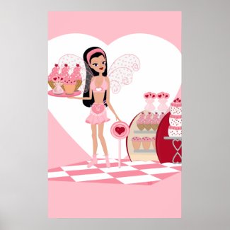Valentine Faery with Sweets Print print