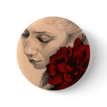 Valentine fairy rose Button