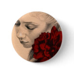 Valentine fairy rose Button