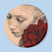 Valentine fairy rose Magnet magnets