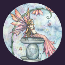 Valentine Fairy Stickers by Molly Harrison stickers