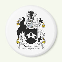 Valentine Family Crest Magnet