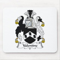 Valentine Family Crest Mousepad