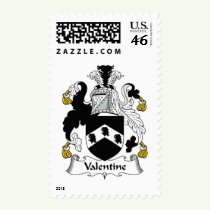 Valentine Family Crest Stamps