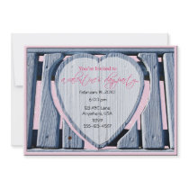 Valentine Fence Invitation by NotionsbyNique Valentine Fence Invitation
