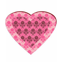 Valentine Flock Pattern Heart Pink T-Shirt by jamiecreates1 Valentine Flock Pattern Heart Pink T-Shirt