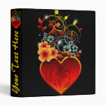 Valentine Floral Heart Love Binder