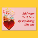 Valentine Floral Heart Love Yard Sign yard signs