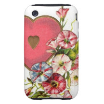 Valentine Flowers Tough iPhone 3 Case