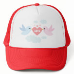 Valentine Flying Love Birds Mesh Hats