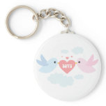 Valentine Flying Love Birds Keychain
