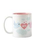 Valentine Flying Love Birds Coffee Mugs