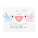 Valentine Flying Love Birds postcards by Ruxique Valentine Flying Love Birds postcards