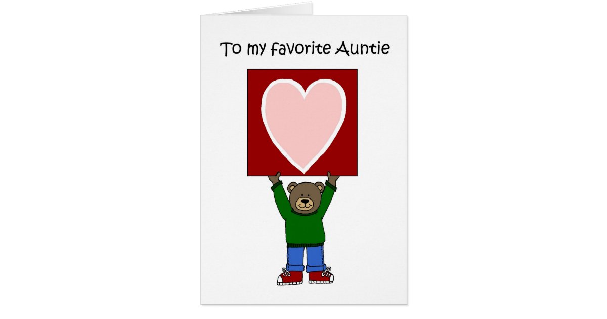 Valentine For Aunt Card Zazzle 